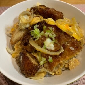 玉ねぎたっぷり！我が家のカツ丼